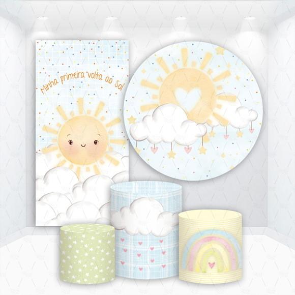 Conjunto de Capas de Painel e Cilindros Raio de Sol