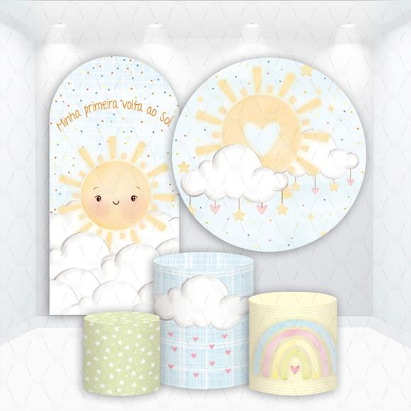 Conjunto de Capas de Painel e Cilindros Raio de Sol
