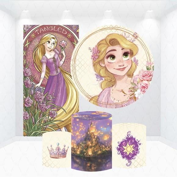 Conjunto de Capas de Painel e Cilindros Rapunzel