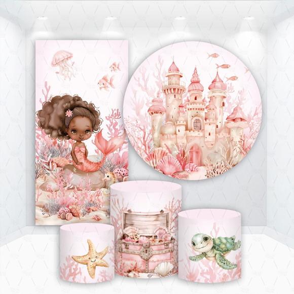 Conjunto de Capas de Painel e Cilindros Sereia