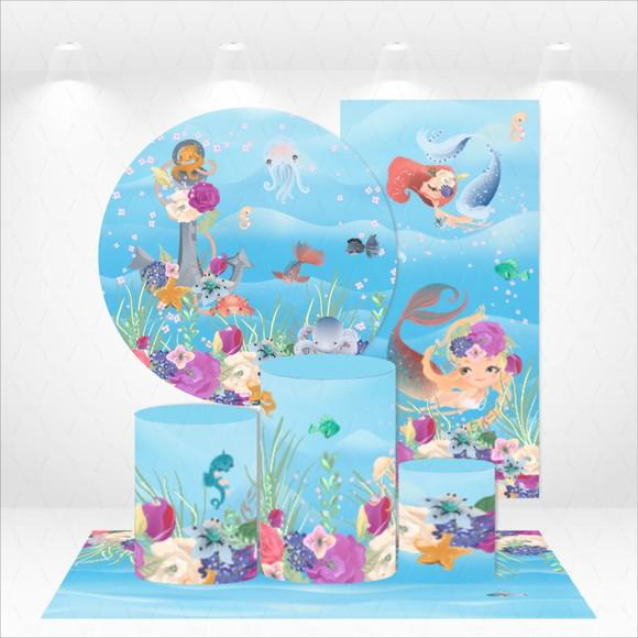 Conjunto De Capas De Painel E Cilindros Sereias