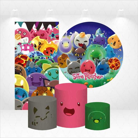 Conjunto de Capas de Painel e Cilindros Slime Rancher