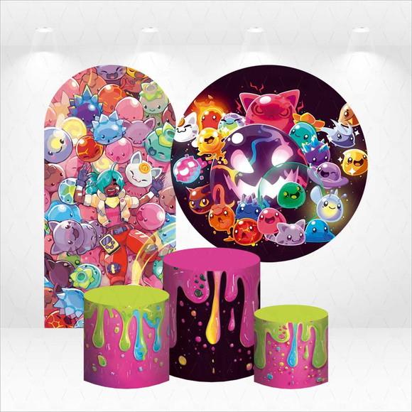 Conjunto de Capas de Painel e Cilindros Slime Rancher
