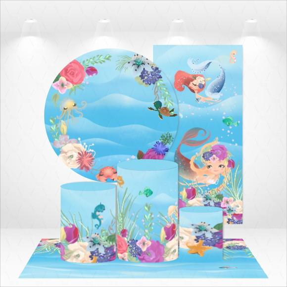 Conjunto De Capas De Painel E Cilindros Sereias
