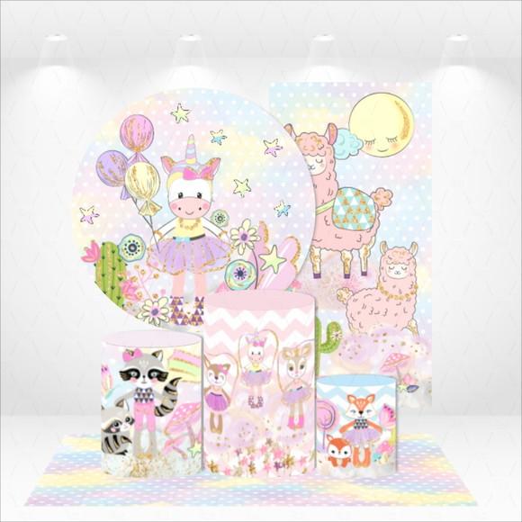 Conjunto De Capas De Painel E Cilindros Sonho Encantado