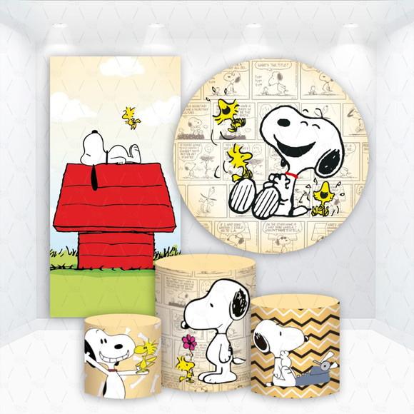 Conjunto de Capas de Painel e Cilindros Snoopy