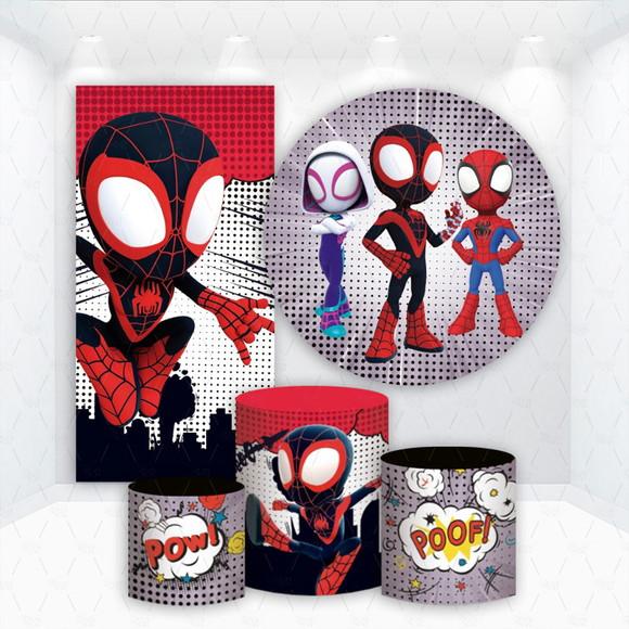 Conjunto de Capas de Painel e Cilindros Spidey Miles Morales