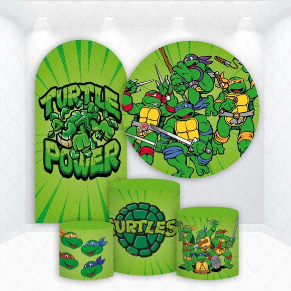Conjunto de Capas de Painel e Cilindros Tartarugas Ninja