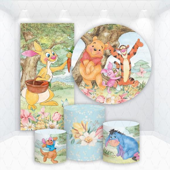 Conjunto de Capas de Painel e Cilindros Ursinho Pooh