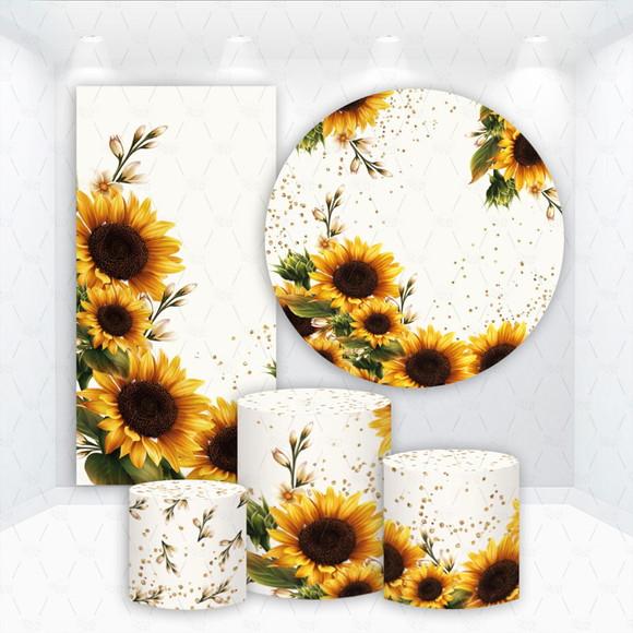 Conjunto de Capas Floral Girassol