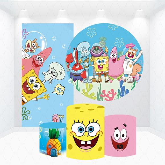 Conjunto de Capas Painel e Cilindros Bob Esponja