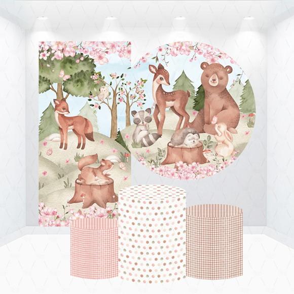 Conjunto de Capas Painel e Cilindros Bosque Encantado