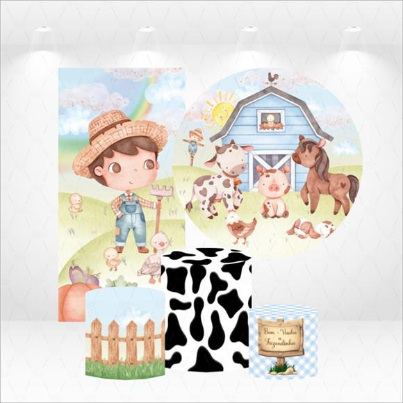 Conjunto de Capas Painel e Cilindros Fazendinha