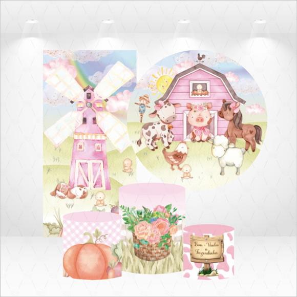 Conjunto de Capas Painel e Cilindros Fazendinha