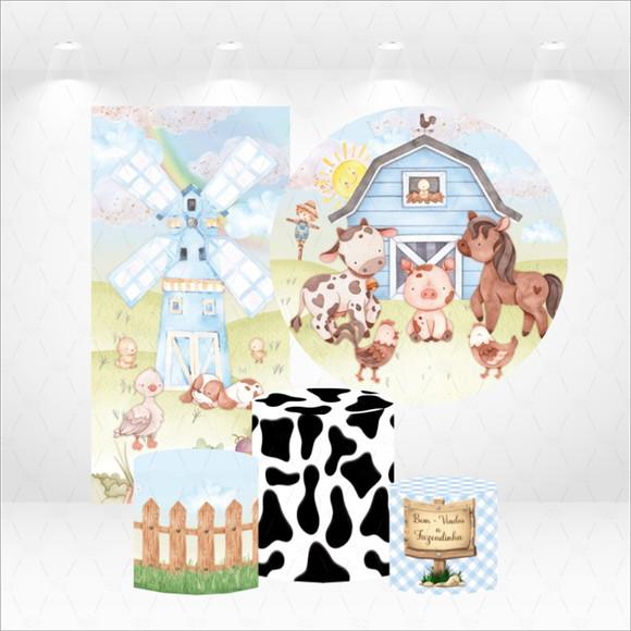 Conjunto de Capas Painel e Cilindros Fazendinha