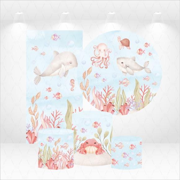 Conjunto de Capas Painel e Cilindros Fundo do Mar