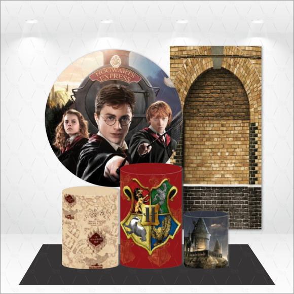 Conjunto de Capas Painel e Cilindros Harry Potter