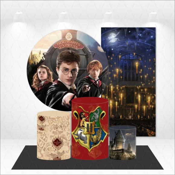 Conjunto de Capas Painel e Cilindros Harry Potter