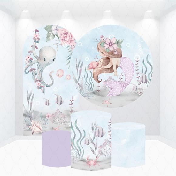 Conjunto de Capas Painel e Cilindros Pequena Sereia