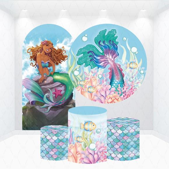 Conjunto de Capas Painel e Cilindros Pequena Sereia