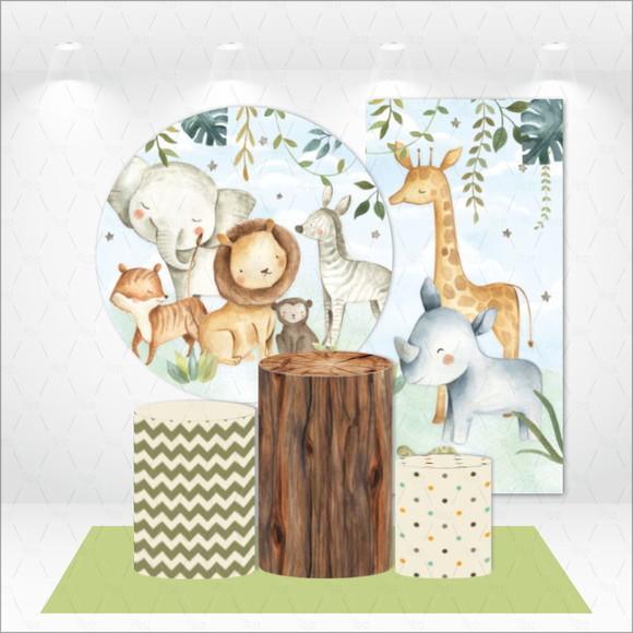 Conjunto de Capas Painel e Cilindros Safari