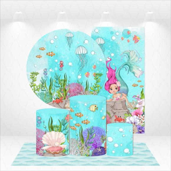 Conjunto de Capas Painel e Cilindros Sereias