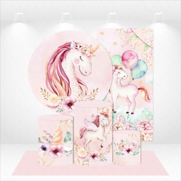 Conjunto de Capas Painel e Cilindros Unicornio