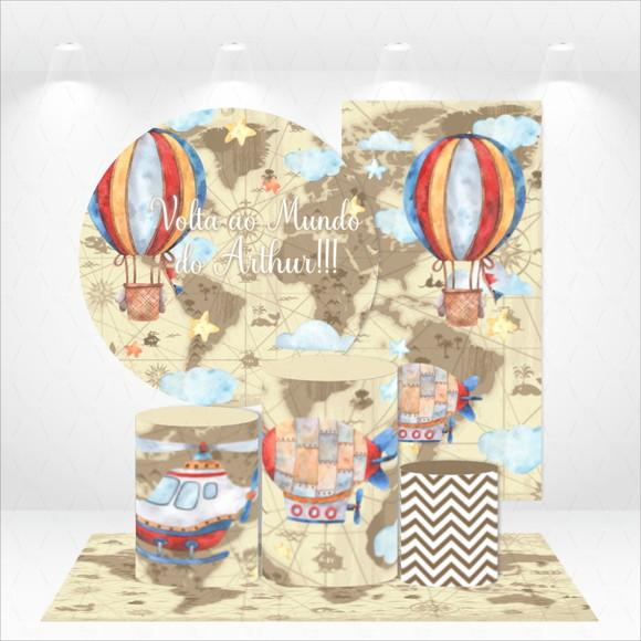 Conjunto de Capas Painel e Cilindros Volta ao Mundo