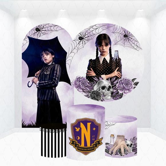 Conjunto de Capas Painel e Cilindros Wandinha Adams
