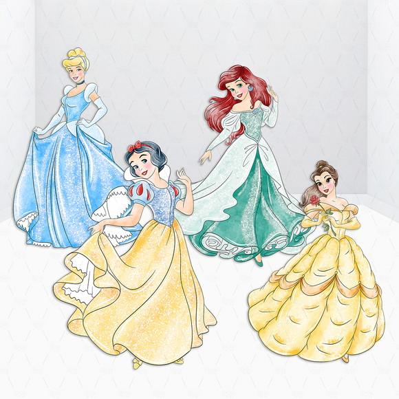 Display / Totem 1,3m Princesas Desmontável