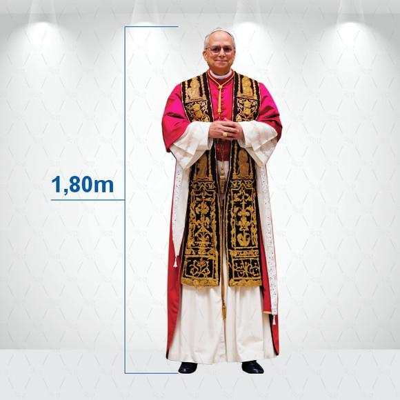 Display / Totem 1,8m Papa Leão Xiv Desmontavel