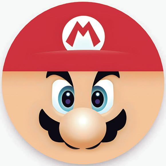 Kit 12 Capas de Sousplat Simples Mario Bros