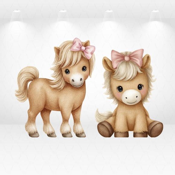 Kit Display / Totem Cavalo Fazendinha 90cm e 80cm