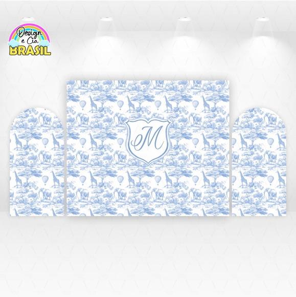 Kit Painéis Safari Chinoiserie Azul