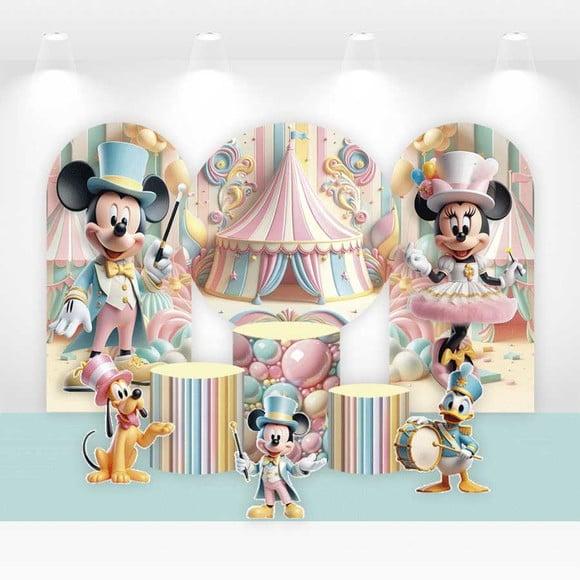 Kit Painéis, Cilindros e Displays Mickey Circo Candy