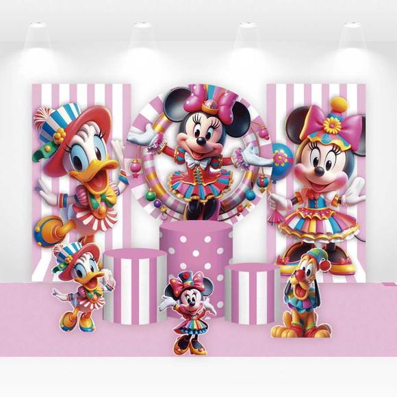 Kit Painéis, Cilindros e Displays Minnie Circo