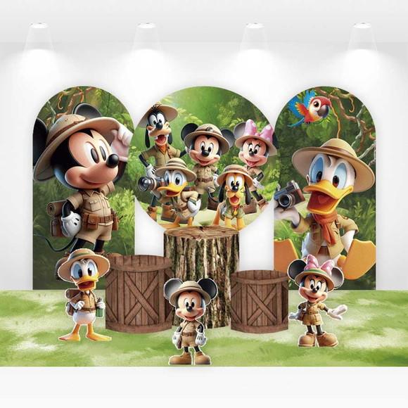Kit Painéis, Cilindros e Displays Mickey Safari