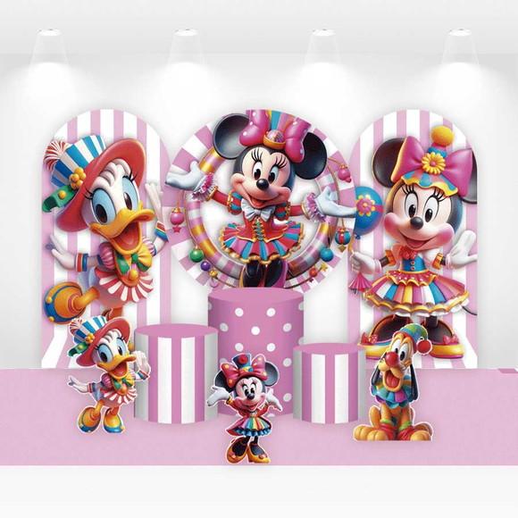 Kit Painéis, Cilindros e Displays Minnie Circo