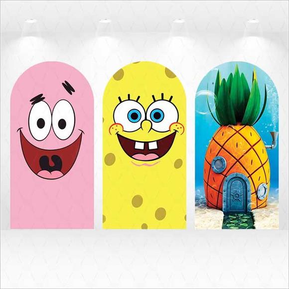 Kit Romanos ou Retangulares Bob Esponja