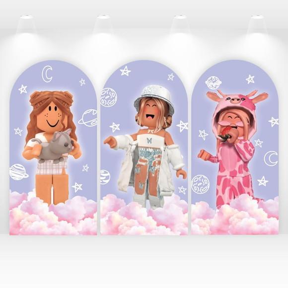 Kit Romanos ou Retangulares Roblox Girls 2x1m