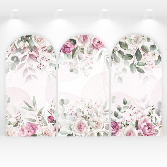 Kit Trio de Painéis Vestfácil Jardim Floral