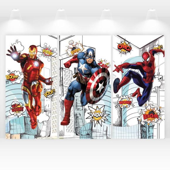 Kit Trio de Painéis Vestfácil Vingadores