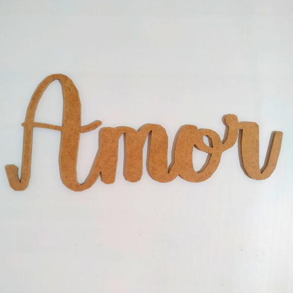 Letreiro 22x10cm de mdf - Amor