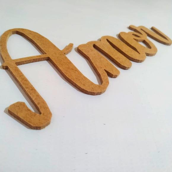 Letreiro 22x10cm de mdf - Amor