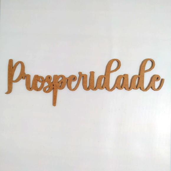 Letreiro 30x10cm de mdf - Prosperidade