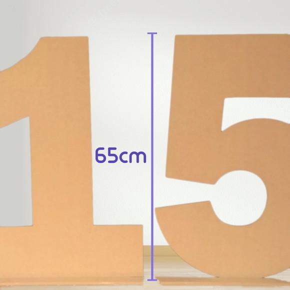 Número em mdf 65cm