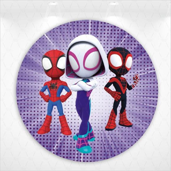 Painel Aranha Fantasma Redondo 1,3 a 1,5m em Tecido