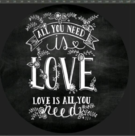 Painel circular 2m love
