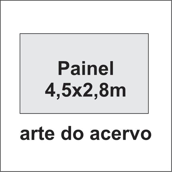 Painel de 4,5x2,8m - com Arte do Acervo