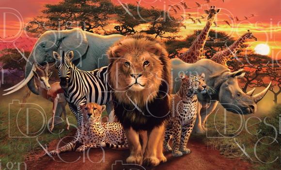 Painel Floresta Safari 4m x 2,5m